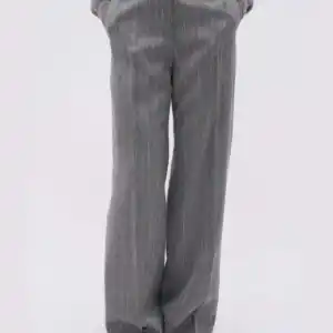 PAUL AND JOE PANTALON RIALTO RAYÉ EN SERGE DE LAINE ET SOIE - GRIS